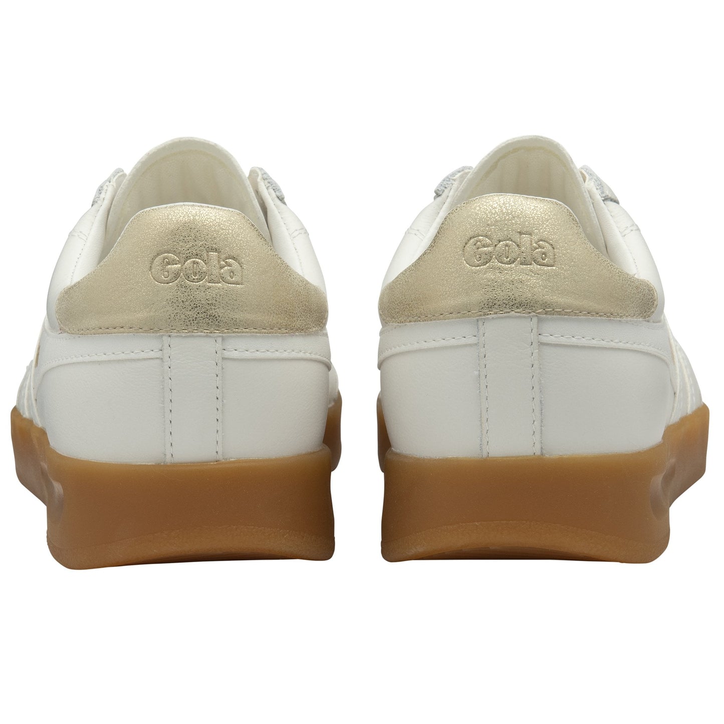 GOLA|SNEAKER MUJER | Stadia leather WHITE/GOLD/GUM CLB785|WGG