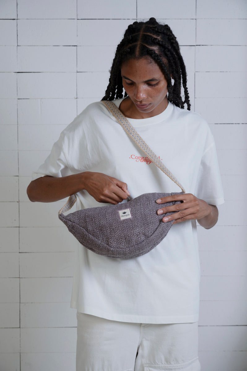 HEMPER| BAGS UNISEX|Riñonera banana LAVANDA 1311|LAV