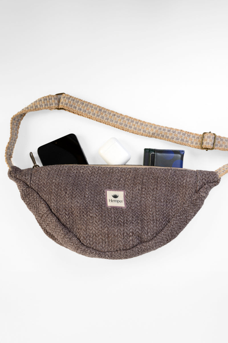HEMPER| BAGS UNISEX|Riñonera banana LAVANDA 1311|LAV