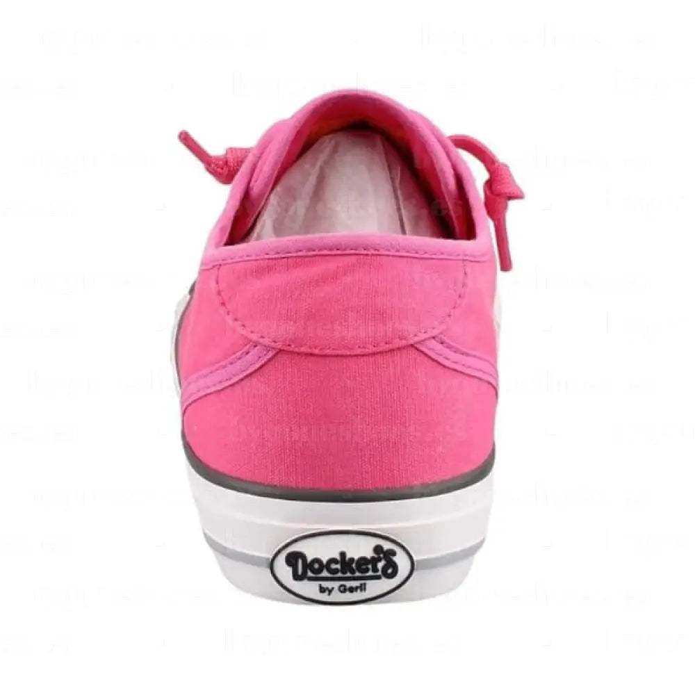 DOCKERS BY GERLI|SNEAKERS MUJER| LONA PINK VE201|PINK SNEAKERS