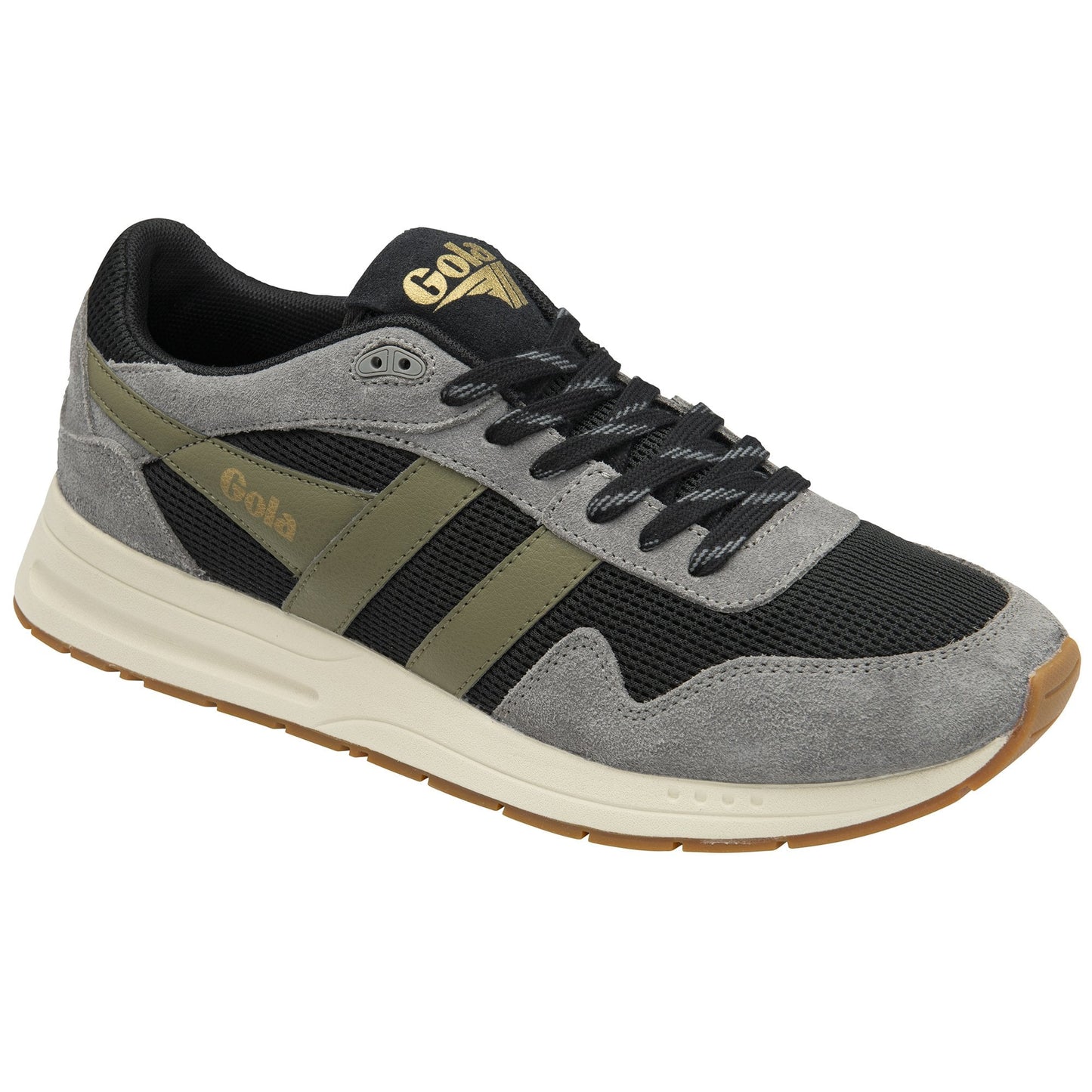 GOLA|SNEAKERS HOMBRE| Delta BLACK/ASH/KHAKI CMB780|BAK