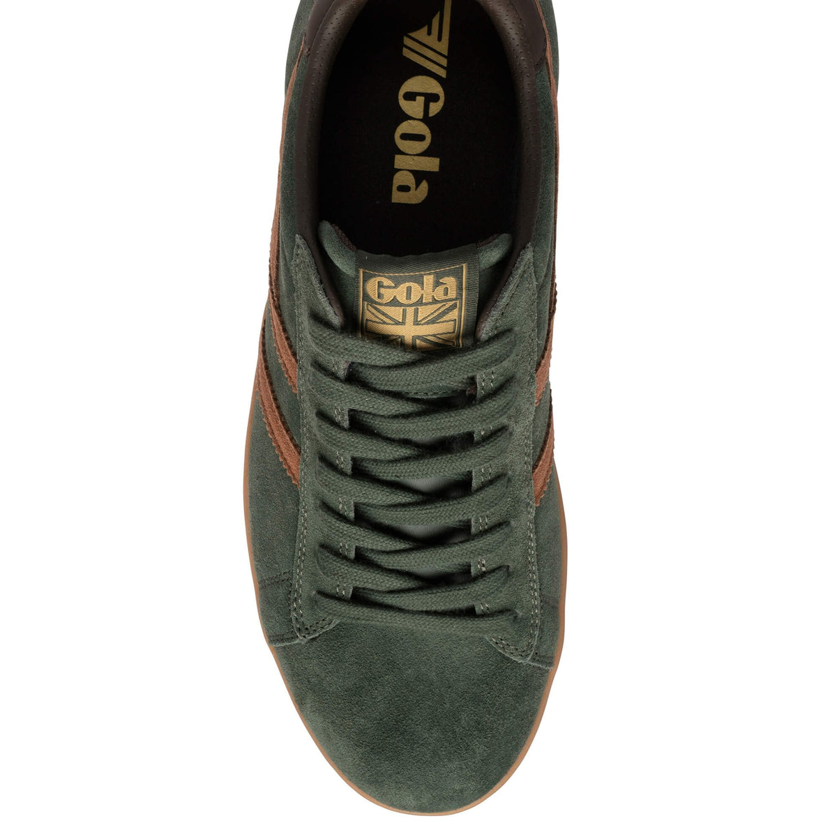 GOLA|SNEAKER HOMBRE| Equipe suede ii DARK KHAKI/UMBER/DARK BROWN CMB387|DKUDB