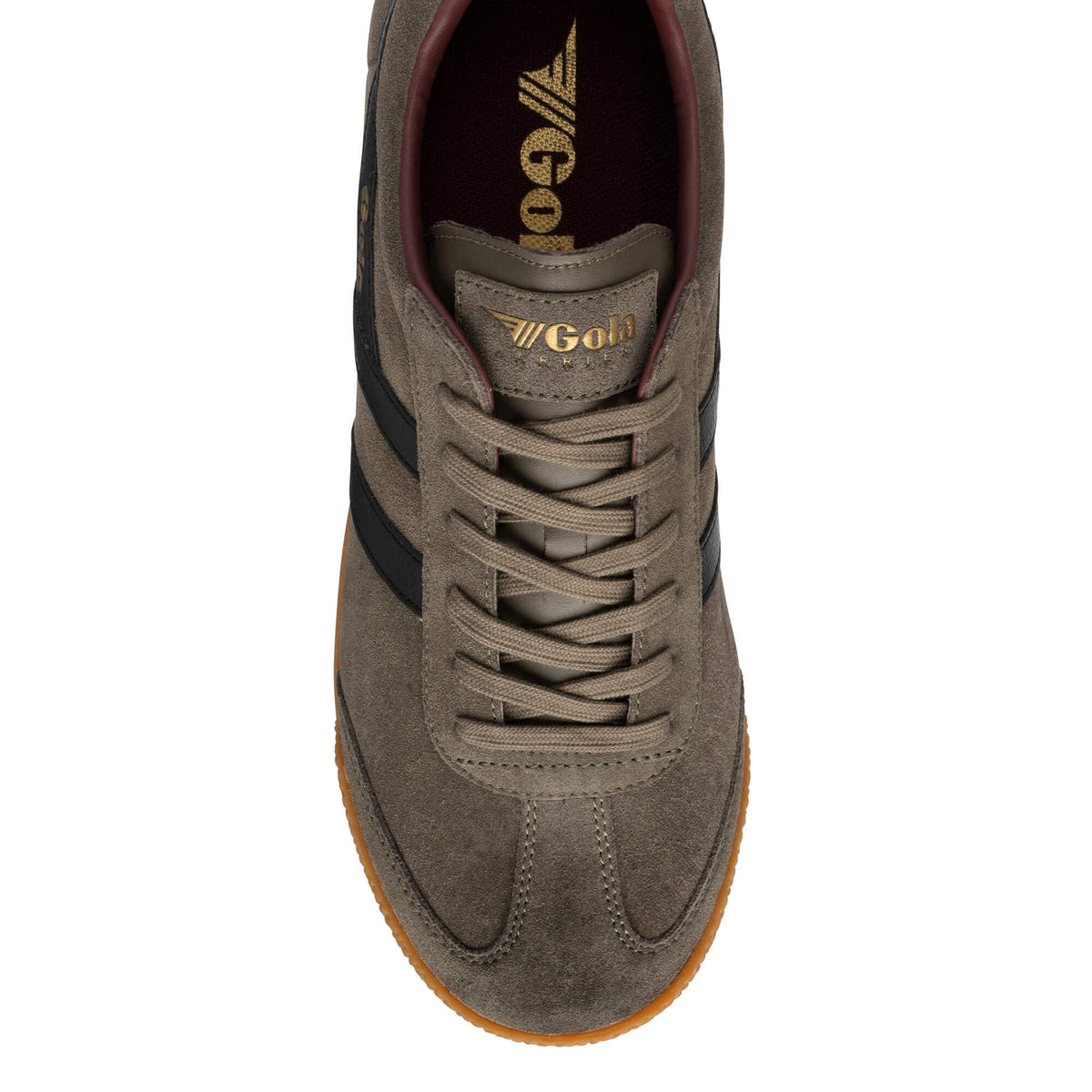 GOLA | SNEAKERS HOMBRE | Harrier suede URBAN MOSS/BLACK/BURGUNDY CMA192|UMBB