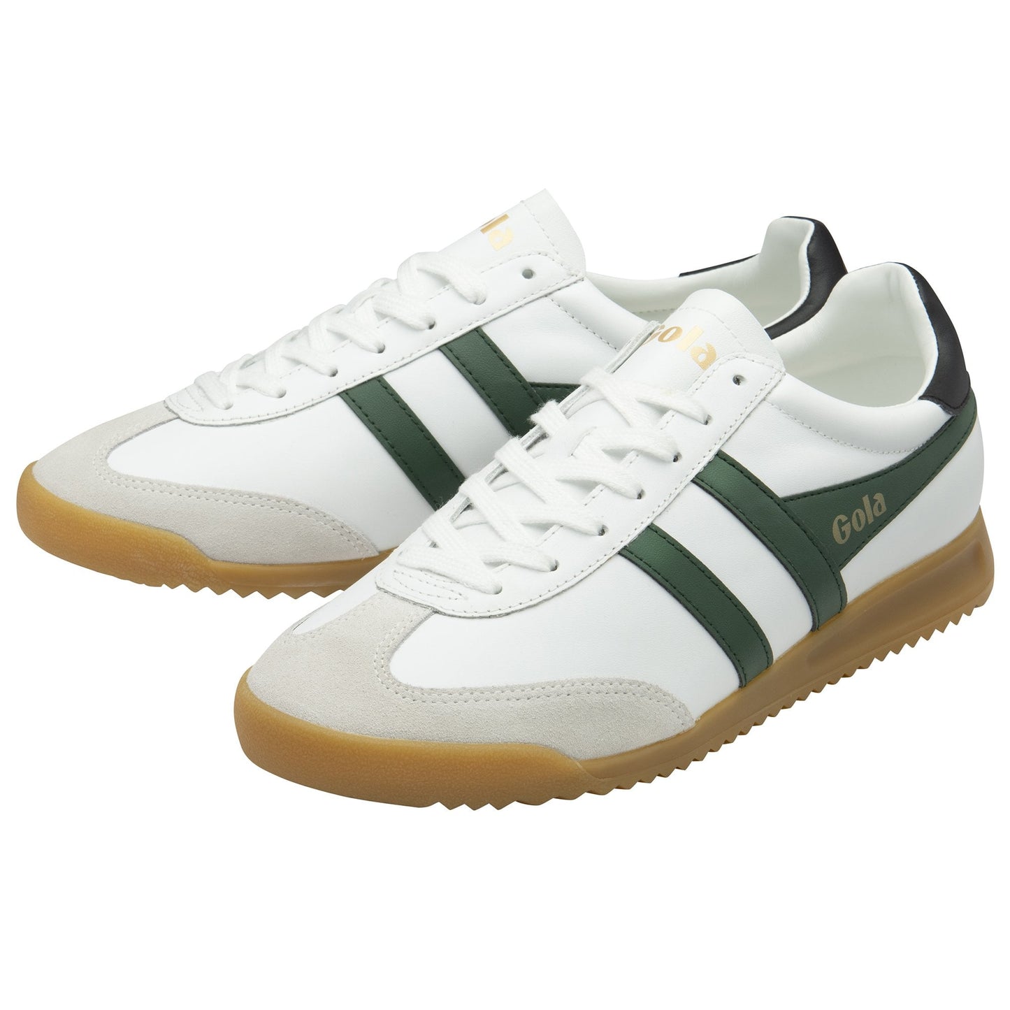 GOLA|SNEAKERS HOMBRE| Torpedo leather WHITE/EVERGREEN/BLACK CMB622|WEB