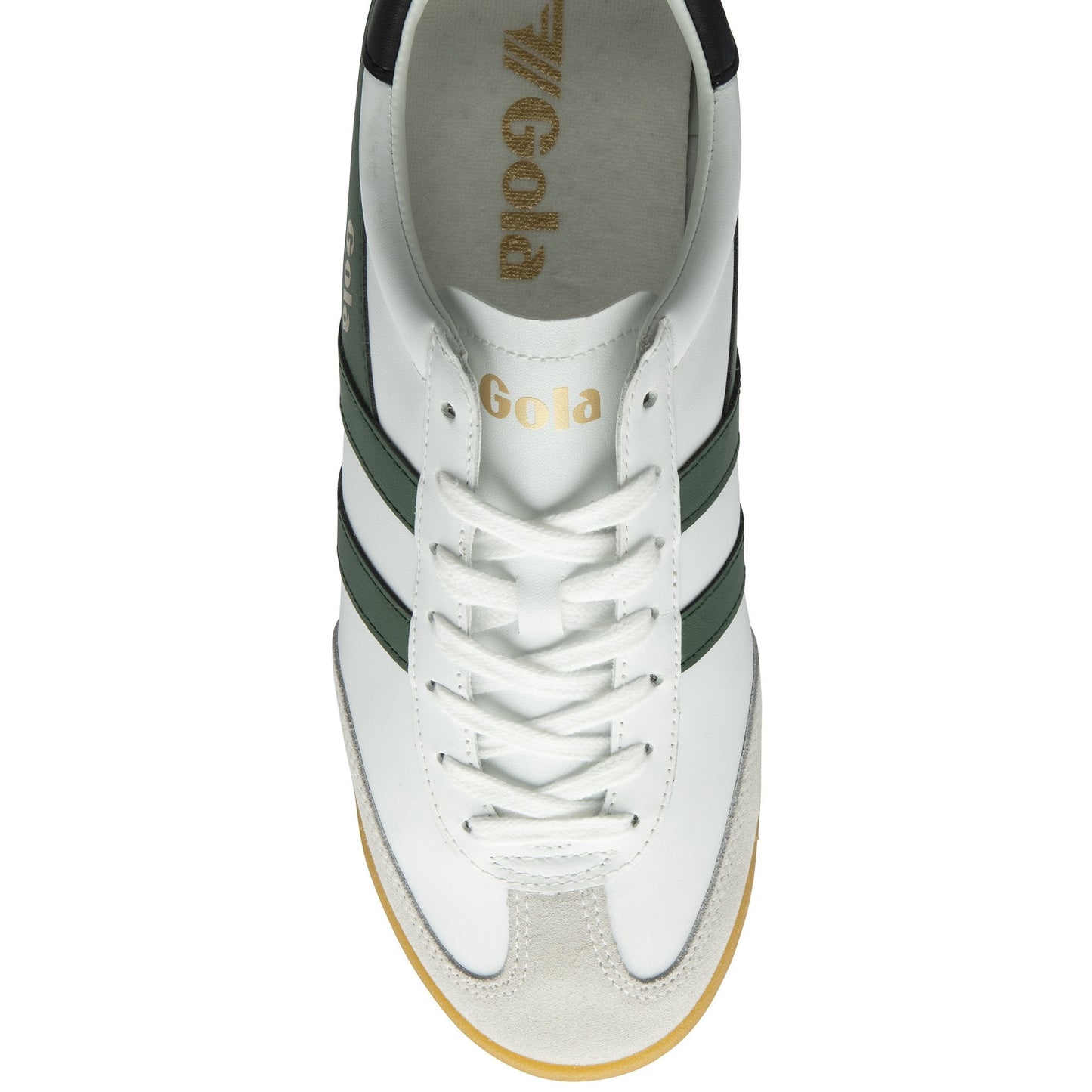 GOLA|SNEAKERS HOMBRE| Torpedo leather WHITE/EVERGREEN/BLACK CMB622|WEB