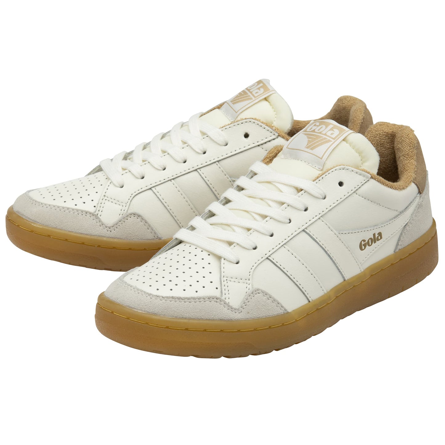 GOLA | SNEAKERS DONA | EAGLE 86 - BLANC TRENAT/CARAMEL CLAR/GOMA CLB572 | OWLCG