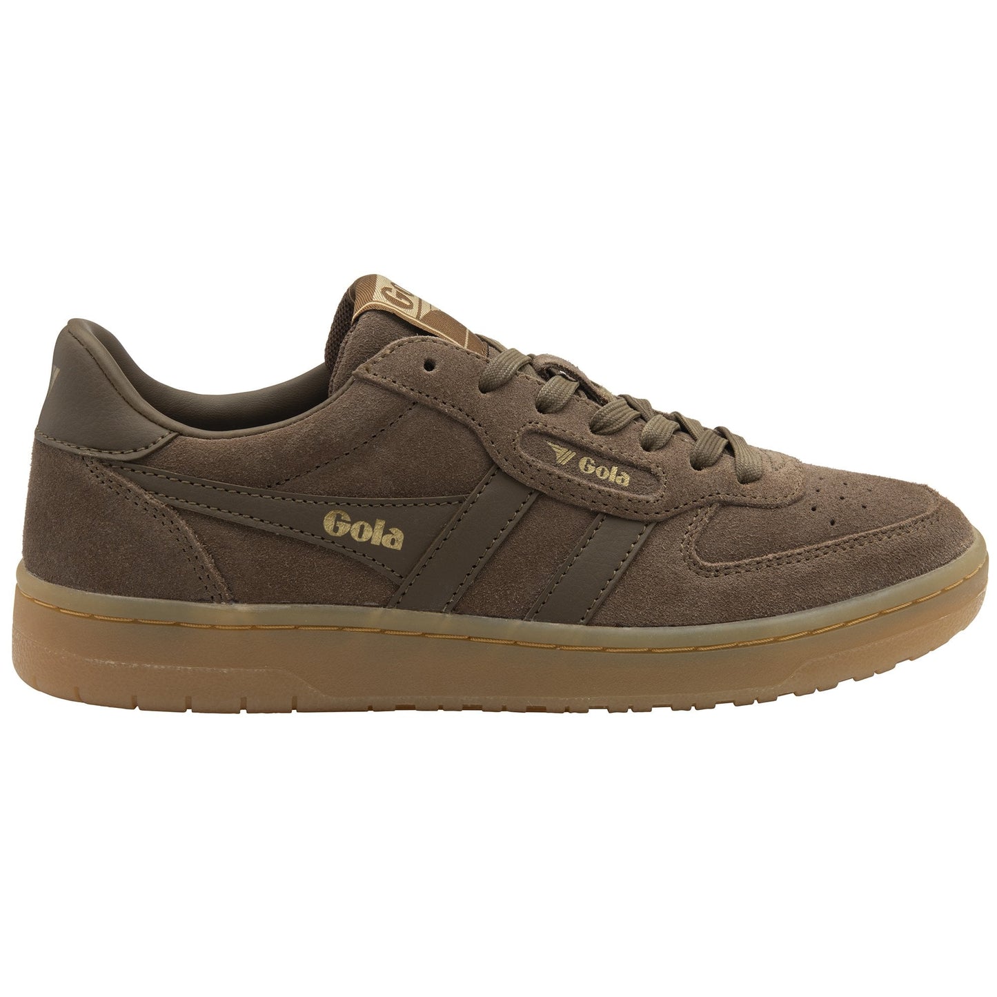 GOLA| SNEAKERS MUJER| Hawk suede OTTER/GUM CLB571|OTGU
