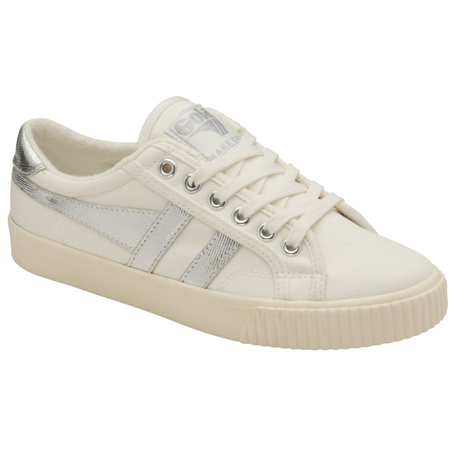 GOLA|SNEAKERS MUJER|Tennis mark cox OFF WHITE/SILVER CLA280|OWS