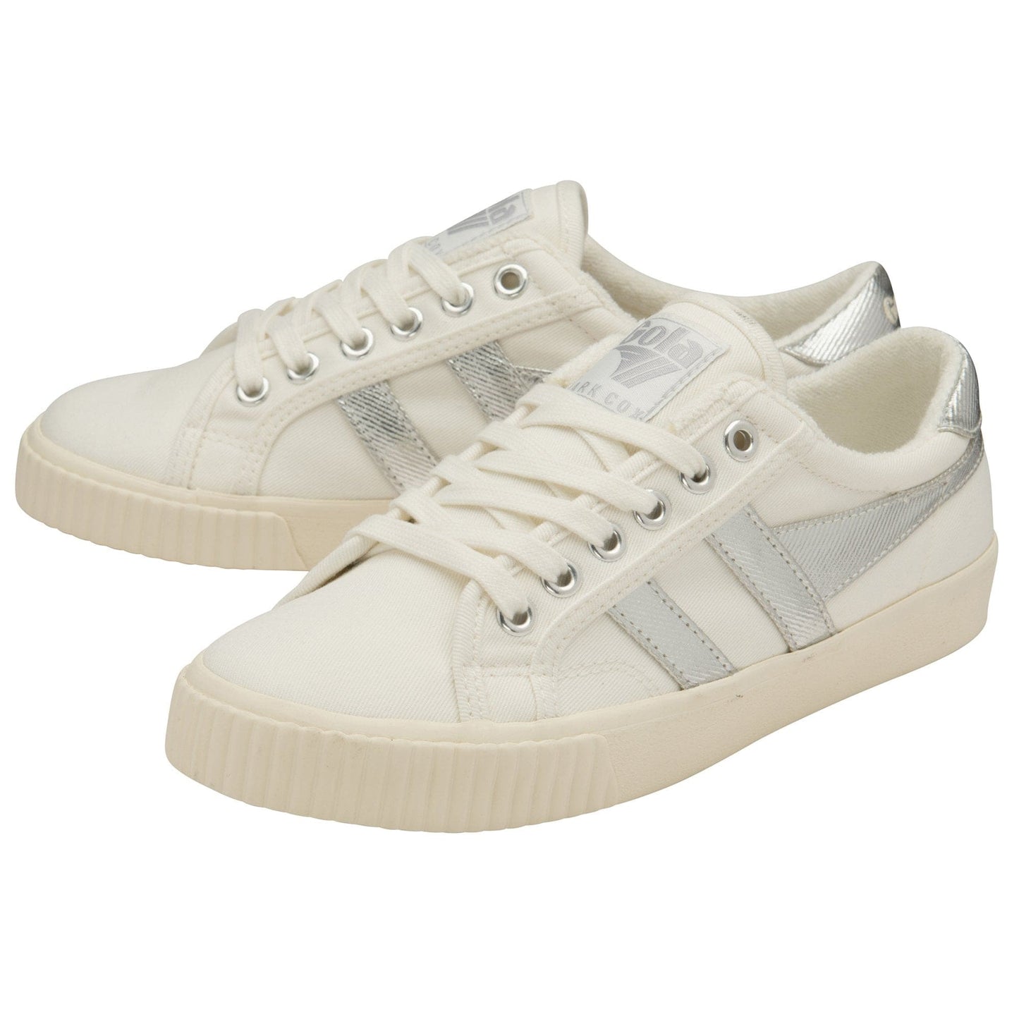 GOLA|SNEAKERS MUJER|Tennis mark cox OFF WHITE/SILVER CLA280|OWS
