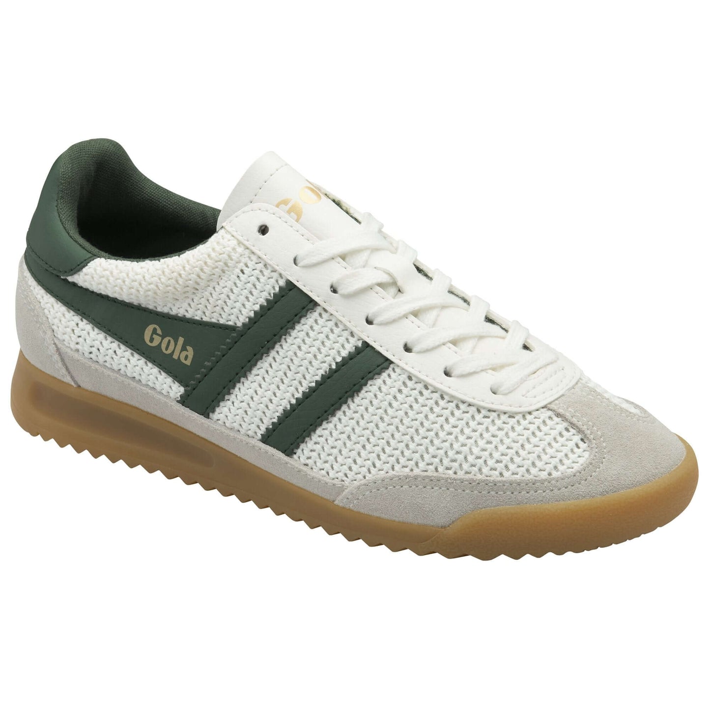 GOLA|SNEAKER MUJER|T.ZEPHYR- OFF WHITE/EVERGREEN CLB768|OWEG