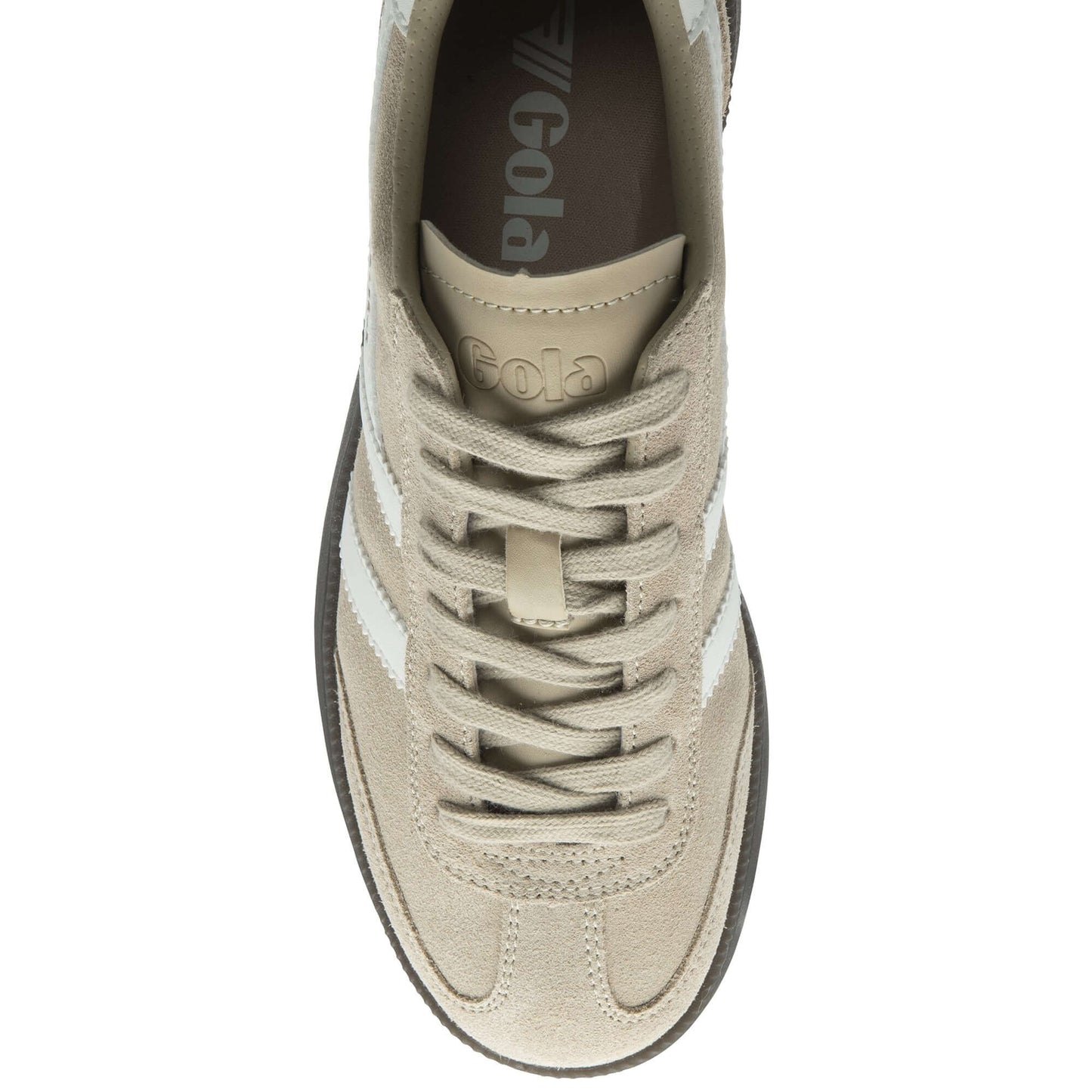 GOLA|SNEAKER MUJER|VIPER SUEDE-BONE/WHITE/DARK GUM CLB735|BOWDG SNEAKERS