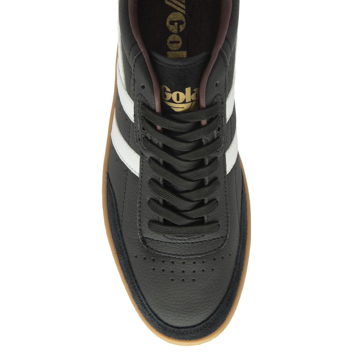 GOLA | MEN'S SNEAKERS | CONTACT-LEATHER-CMB261 BLACK/WHITE/BURGUNDY