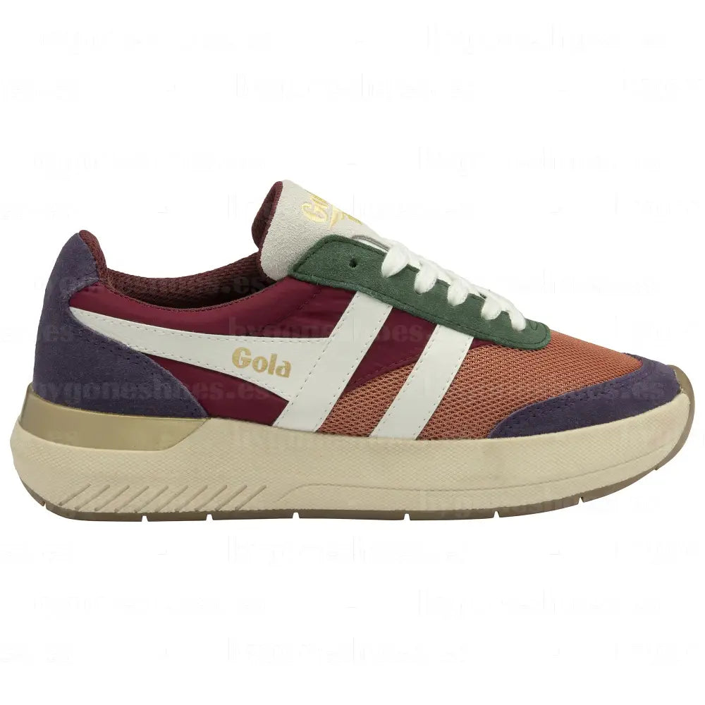 GOLA|SNEAKER MUJER|RAVEN- TERRACOTA/CERISE/PLUM CLB516|TCP SNEAKERS