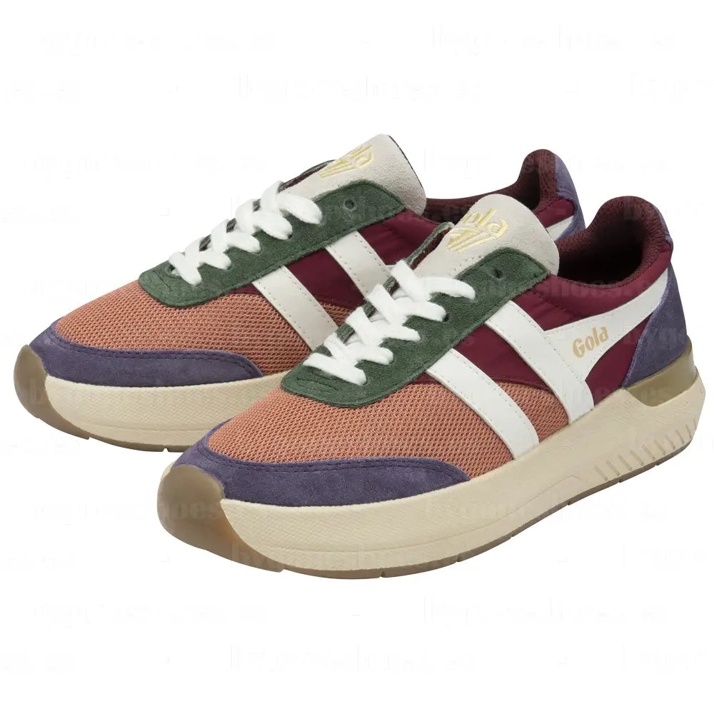 GOLA|SNEAKER MUJER|RAVEN- TERRACOTA/CERISE/PLUM CLB516|TCP SNEAKERS