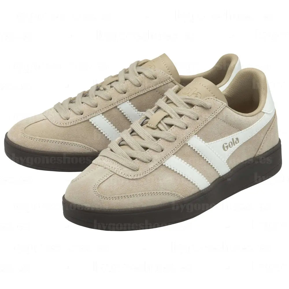 GOLA|SNEAKER MUJER|VIPER SUEDE-BONE/WHITE/DARK GUM CLB735|BOWDG SNEAKERS