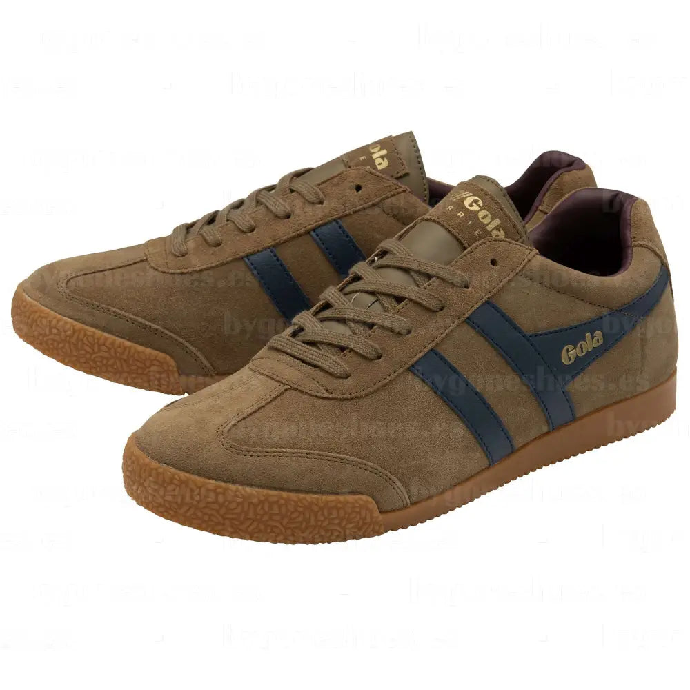 GOLA|SNEAKERS HOMBRE|HARRIER SUEDE-TABACCO/NAVY/BURGUNDY CMA192|TNB SNEAKERS