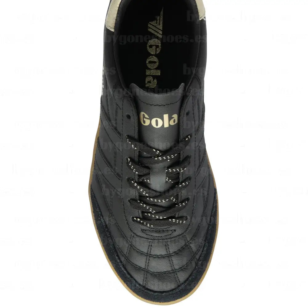 GOLA|SNEAKERS MUEJR|STADIA LEATHER-BLACK/GOLD/GUM CLB785|BGG SNEAKERS