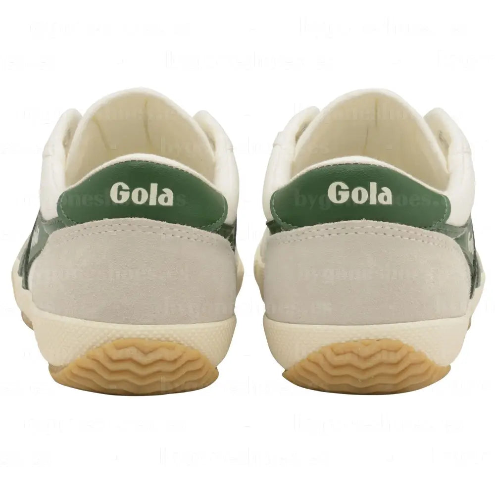GOLA | SNEAKERS MUJER | BADMINTON-CLA548 OFF WHITE/GREEN SNEAKERS