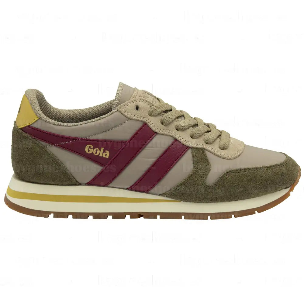 GOLA|SNEAKERS MUJER|DAYTOINA CHUTE- BONE/KHAKI/CERISE CLB337|BKC SNEAKERS