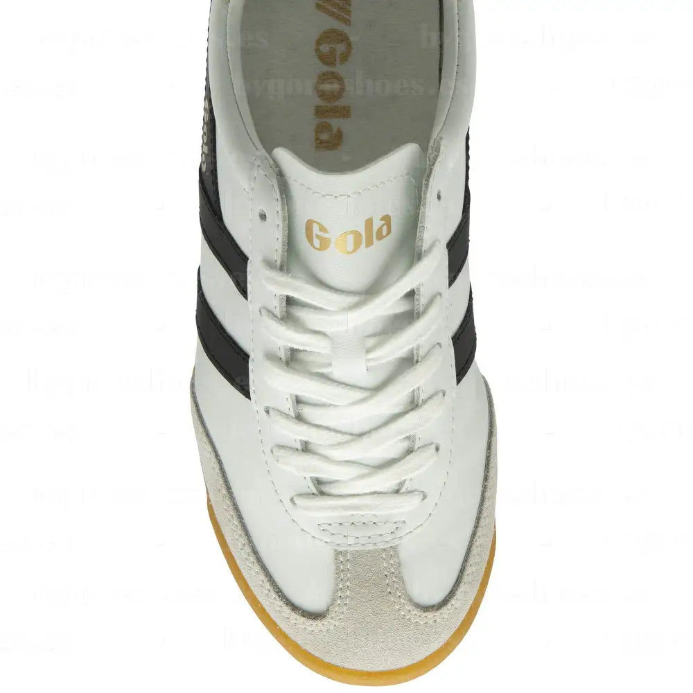 GOLA | SNEAKERS MUJER | TORPEDO-LEATHER-CLB622 WHITE/BLACK/LEMON SNEAKERS