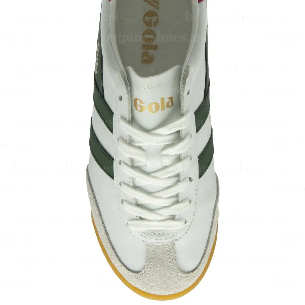 GOLA | SNEAKERS MUJER | TORPEDO-LEATHER-CLB622 WHITE/EVERGREEN/FUCSHIA SNEAKERS