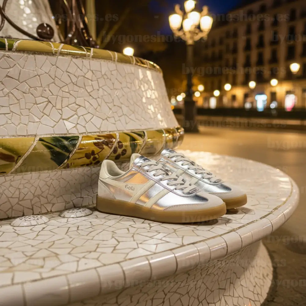 GOLA|SNEAKERS MUJER| Viper metallic SILVER/OFF WHITE/GUM CLB783|SOWG SNEAKERS