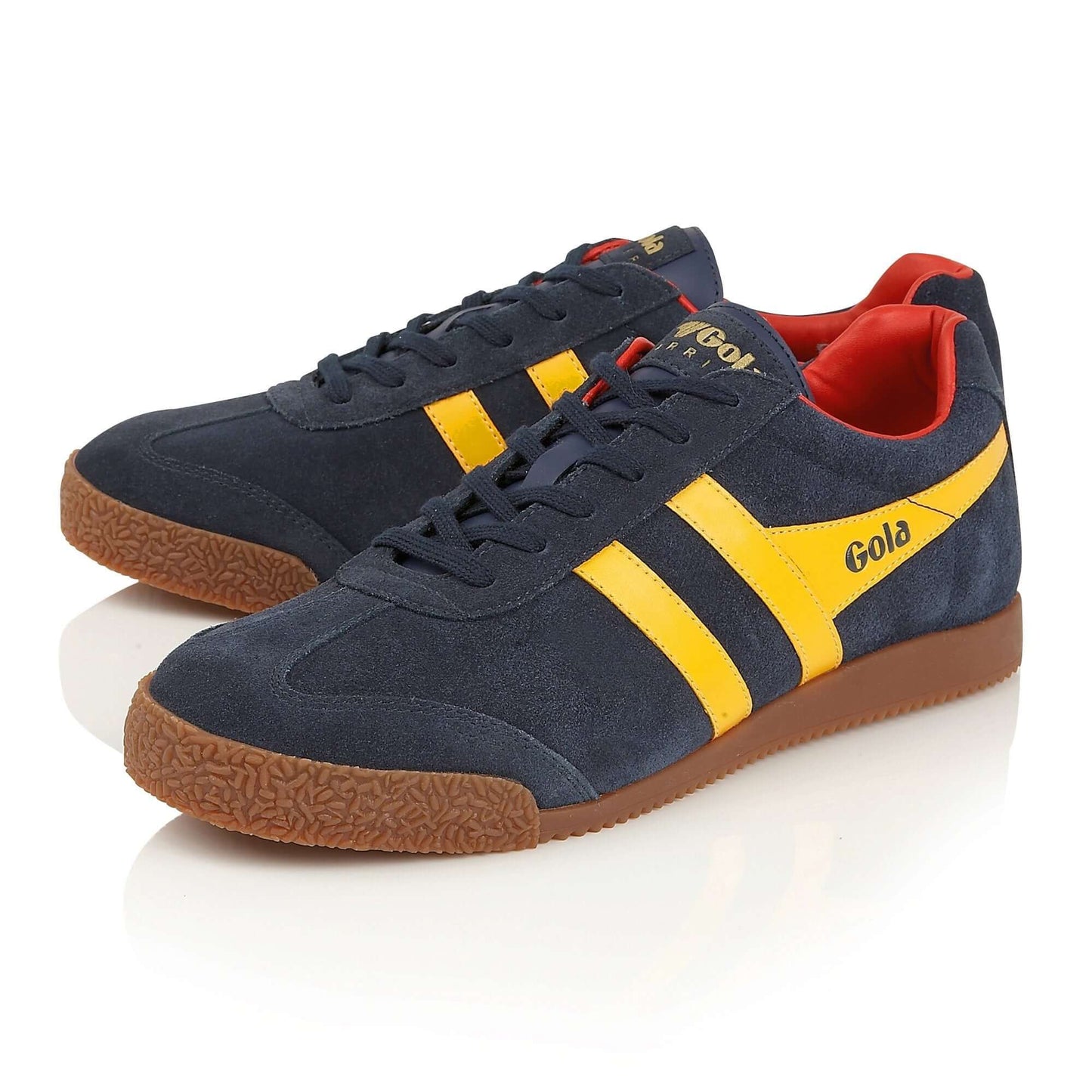 GOLA | WOMEN'S SNEAKERS | HARRIER-SUEDE-CLA192 NAVY/SUN/RED