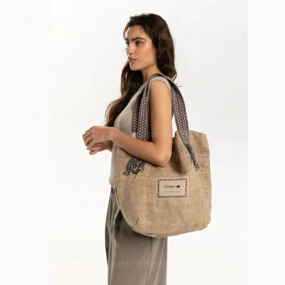 HEMPER| BAGS UNISEX | MAXIBOLSO-NATURAL-1147 NATURAL Única / Natural BAGS