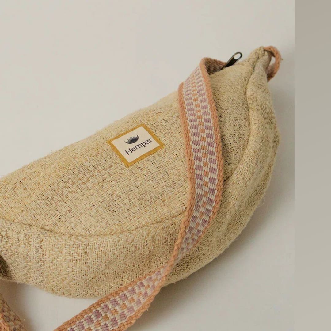 HEMPER | UNISEX BAGS | BANANA-NATURAL WAIST BAG-1241 NATURAL