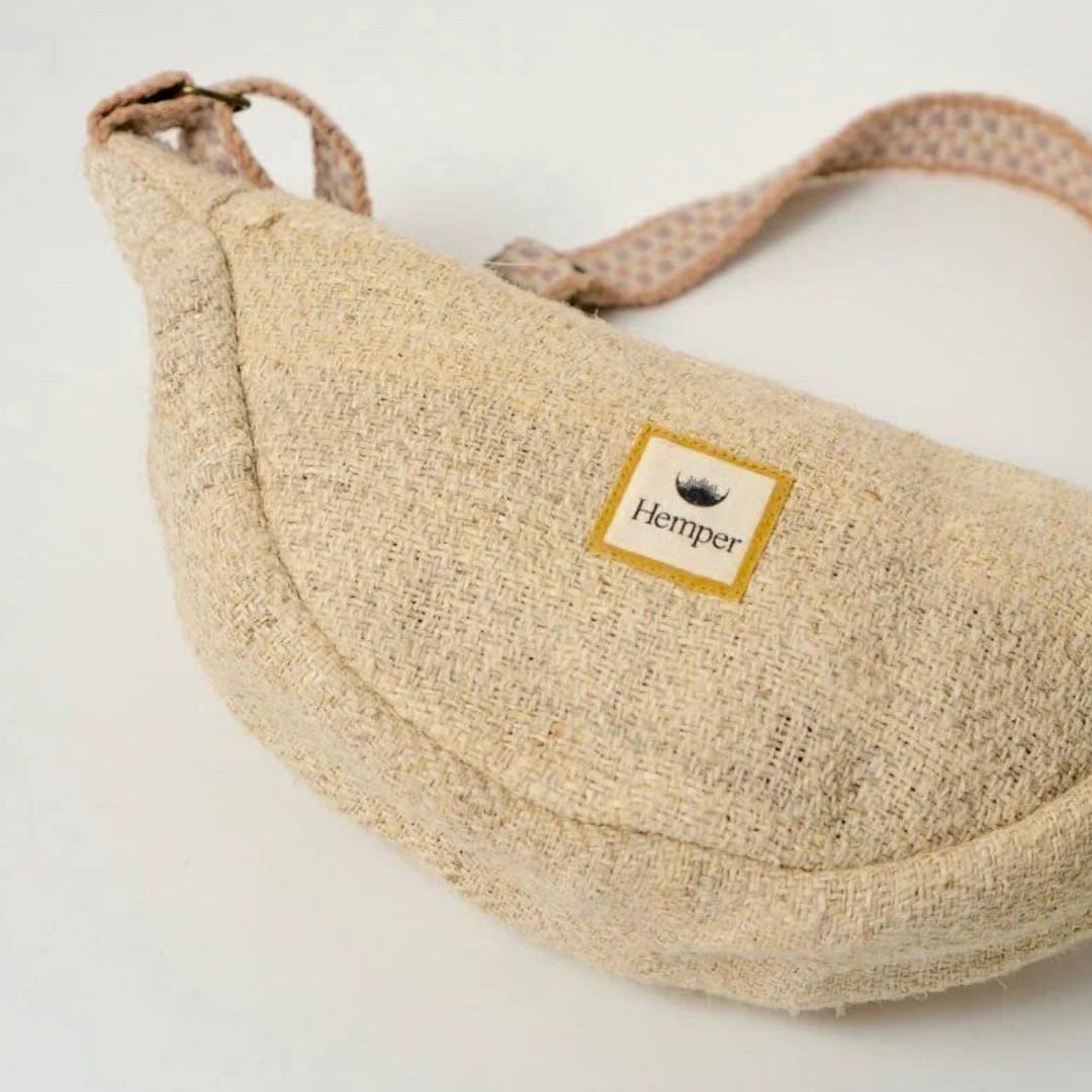 HEMPER | UNISEX BAGS | BANANA-NATURAL WAIST BAG-1241 NATURAL