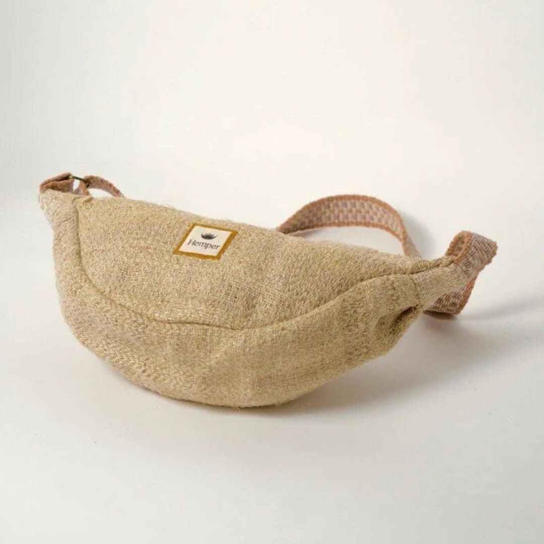 HEMPER | UNISEX BAGS | BANANA-NATURAL WAIST BAG-1241 NATURAL