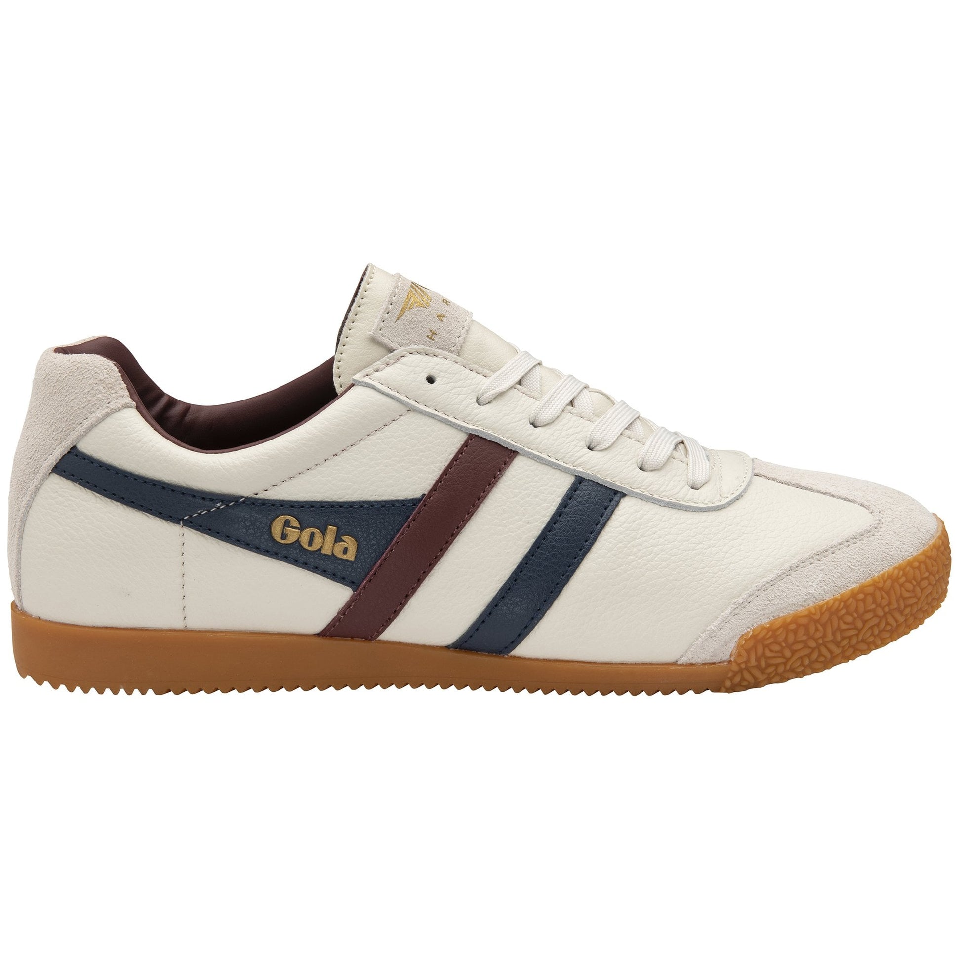 GOLA | SNEAKERS HOMBRE | HARRIER-LEATHER-CMB426 OFF WHITE/NAVY/BURGUNDY