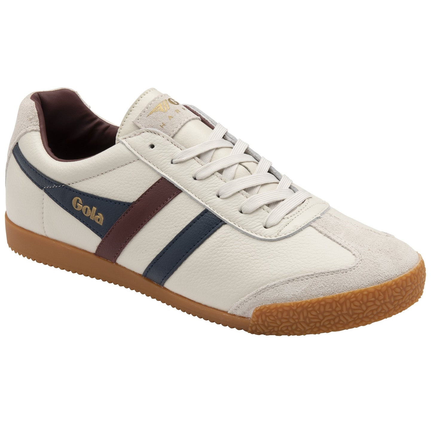 GOLA | SNEAKERS HOMBRE | HARRIER-LEATHER-CMB426 OFF WHITE/NAVY/BURGUNDY