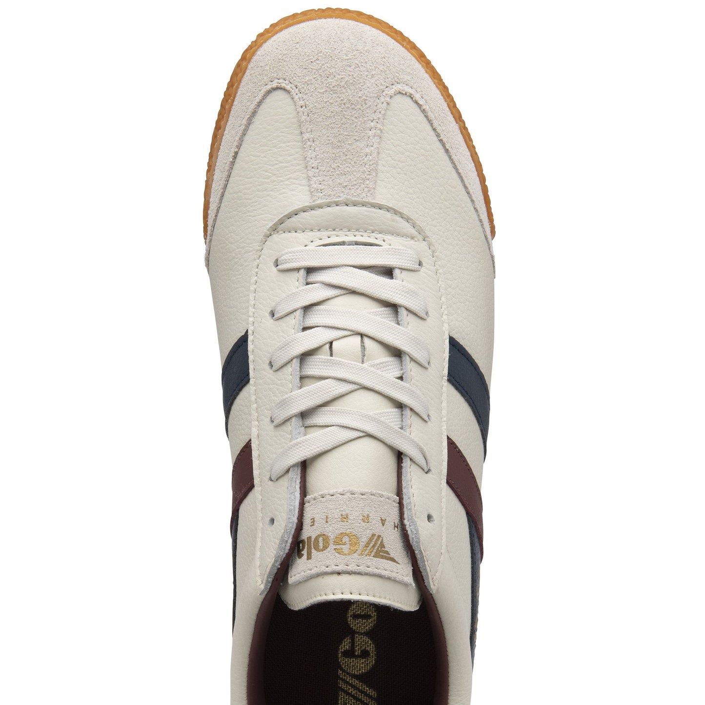 GOLA | SNEAKERS HOMBRE | HARRIER-LEATHER-CMB426 OFF WHITE/NAVY/BURGUNDY