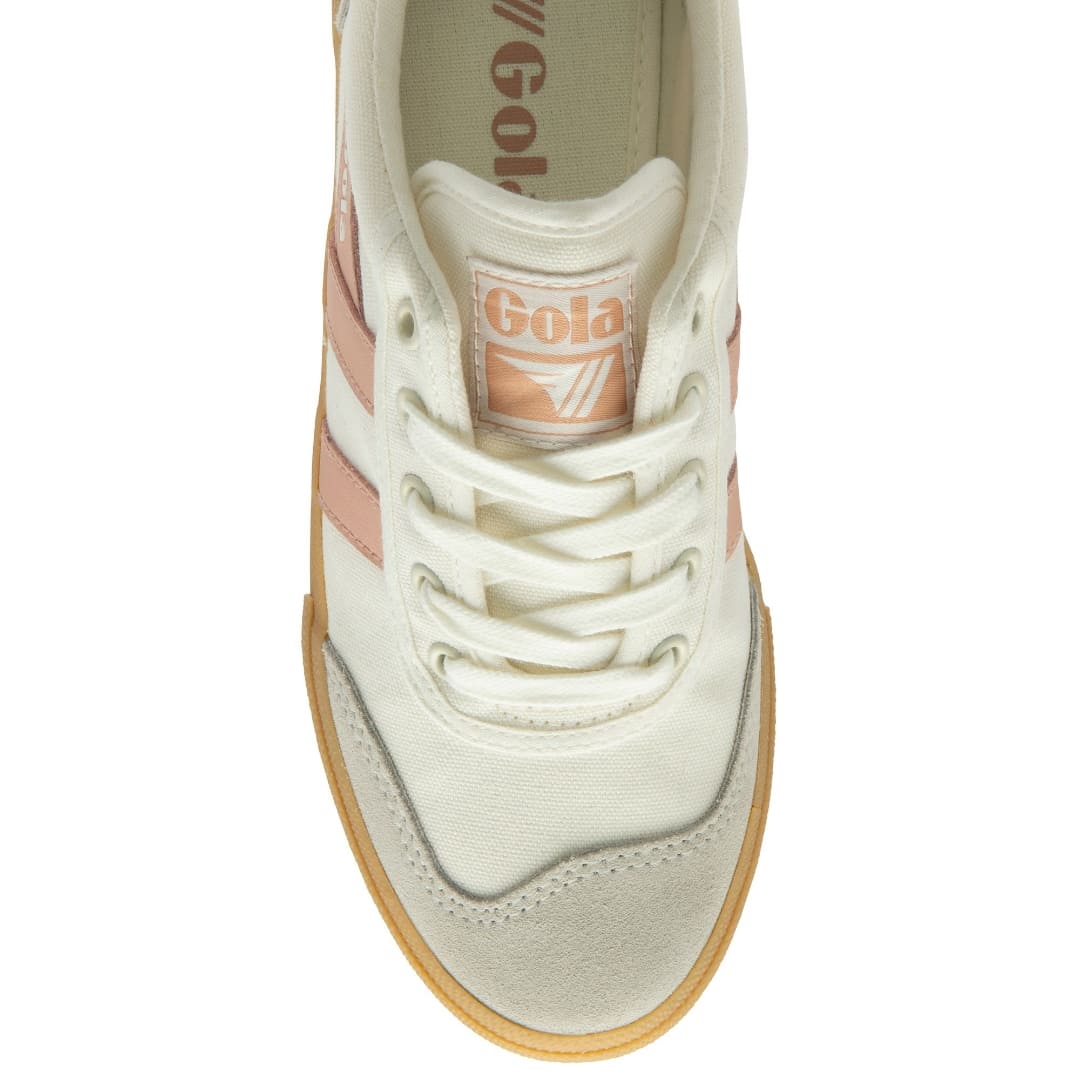 GOLA | SNEAKERS MUJER | BADMINTON-CLA548 OFF WHITE/PEARL PINK/GUM