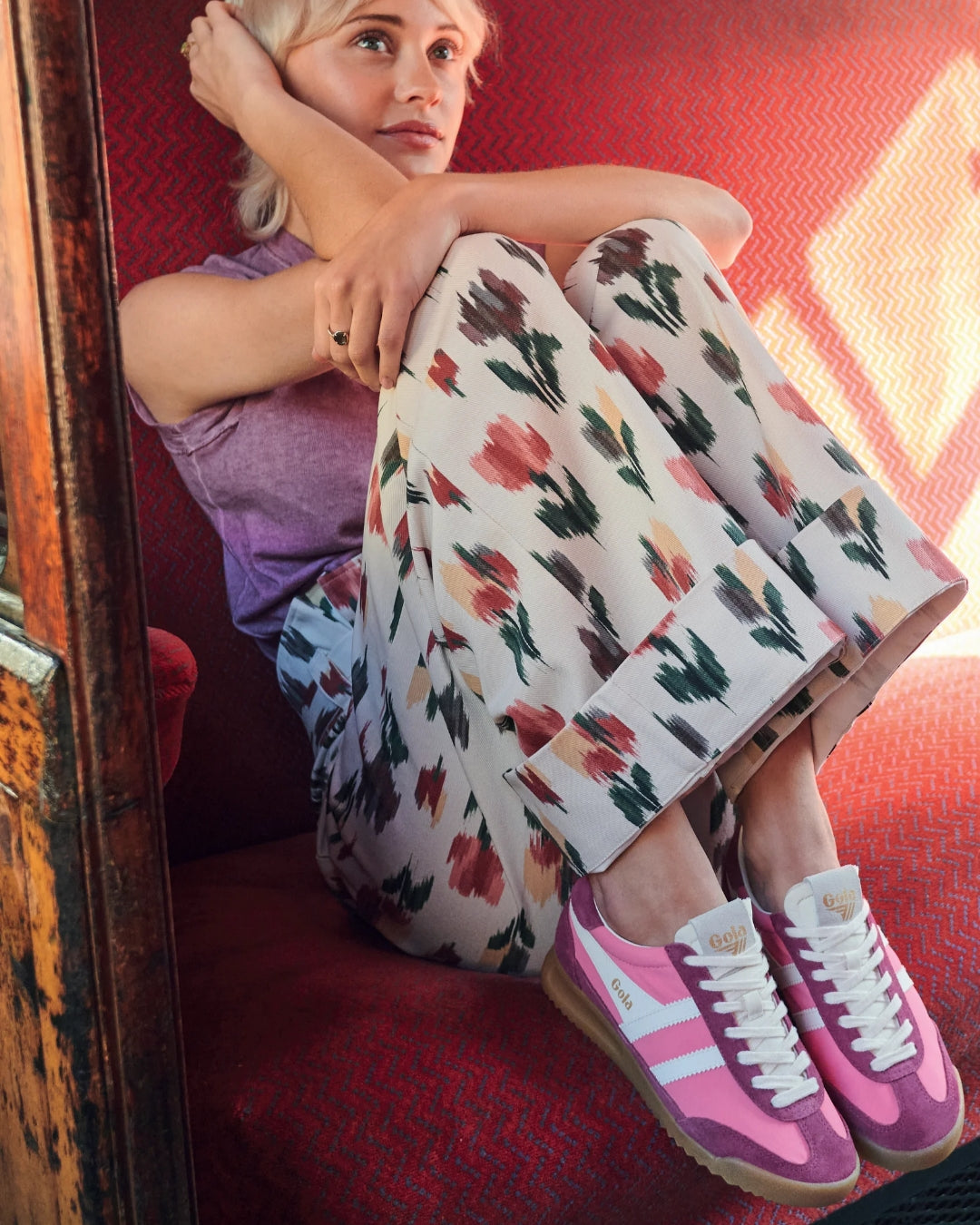 GOLA|SNEAKERS MUJER|Firefly BUBBLEGUM/CERISE/OFF WHITE CLB577|BCOW