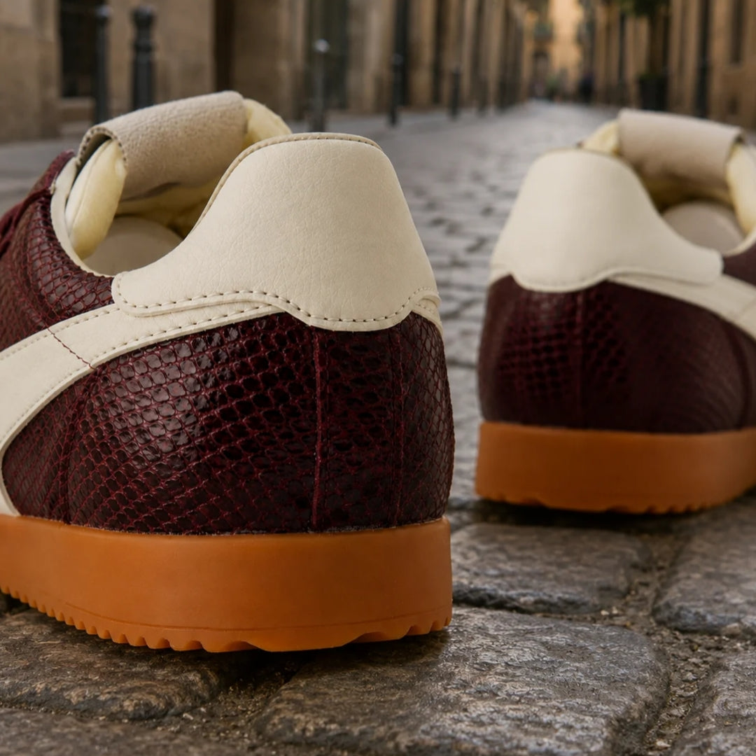 GOLA|SNEAKERS MUJER|Elan serpent WINDSOR WINE/OFF WHITE CLB946|WWOW