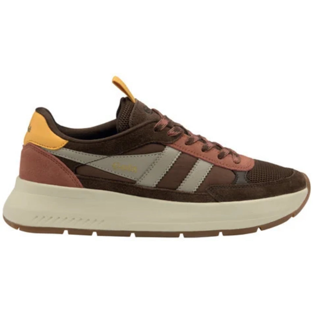 GOLA | SNEAKERS MUJER | Phoenix DARK BROWN/ORANGE SPICE/GUM CLB778|DBOSG