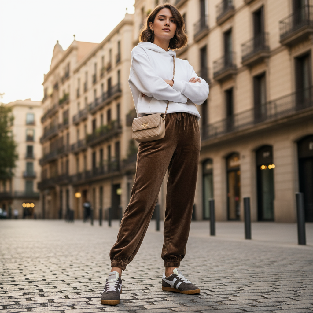 GOLA|SNEAKER MUJER|Elan MOCHA/WHITE CLB538|MOWI SNEAKERS