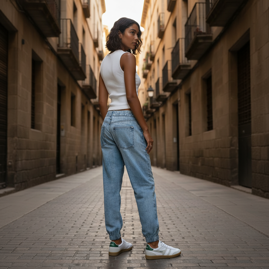 Chica espaldas Barcelona 1:1