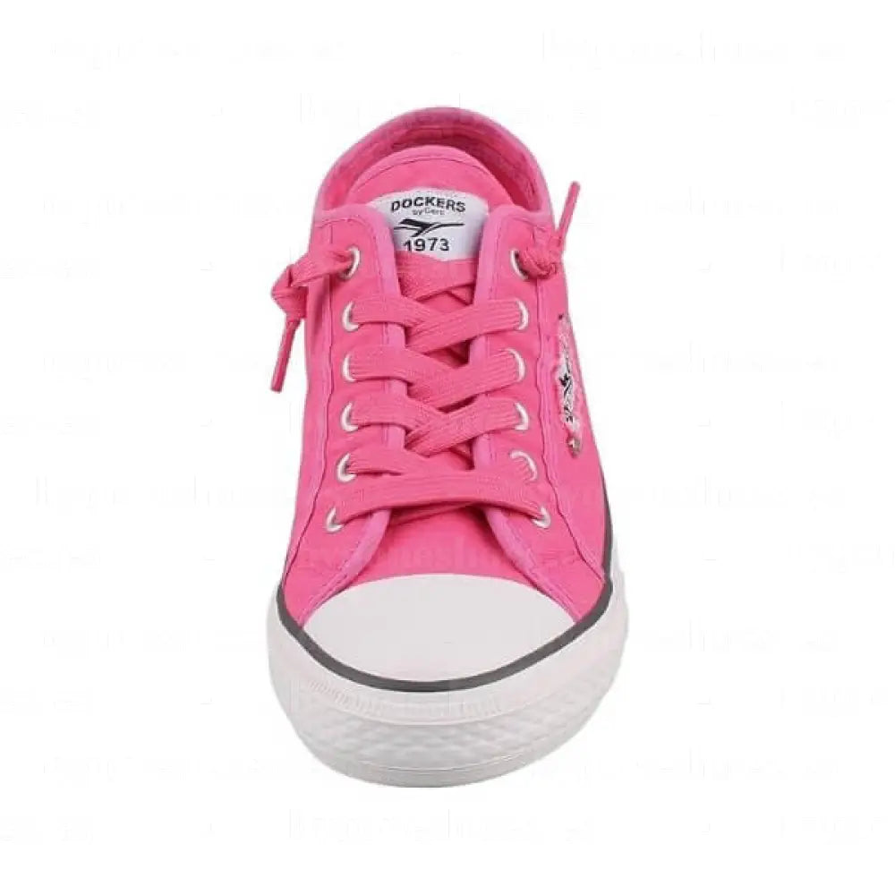 DOCKERS BY GERLI|SNEAKERS MUJER| LONA PINK VE201|PINK SNEAKERS
