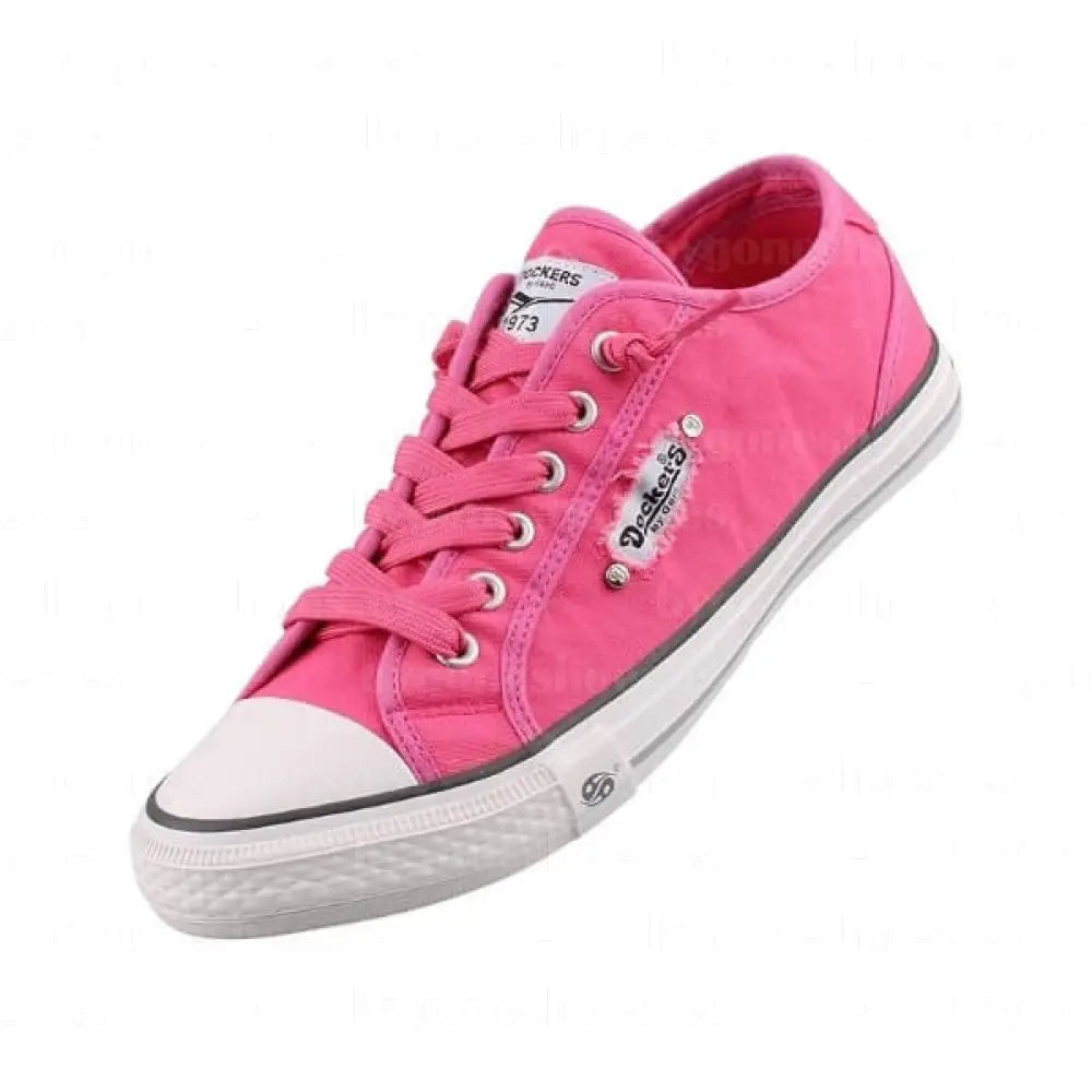 DOCKERS BY GERLI|SNEAKERS MUJER| LONA PINK VE201|PINK SNEAKERS
