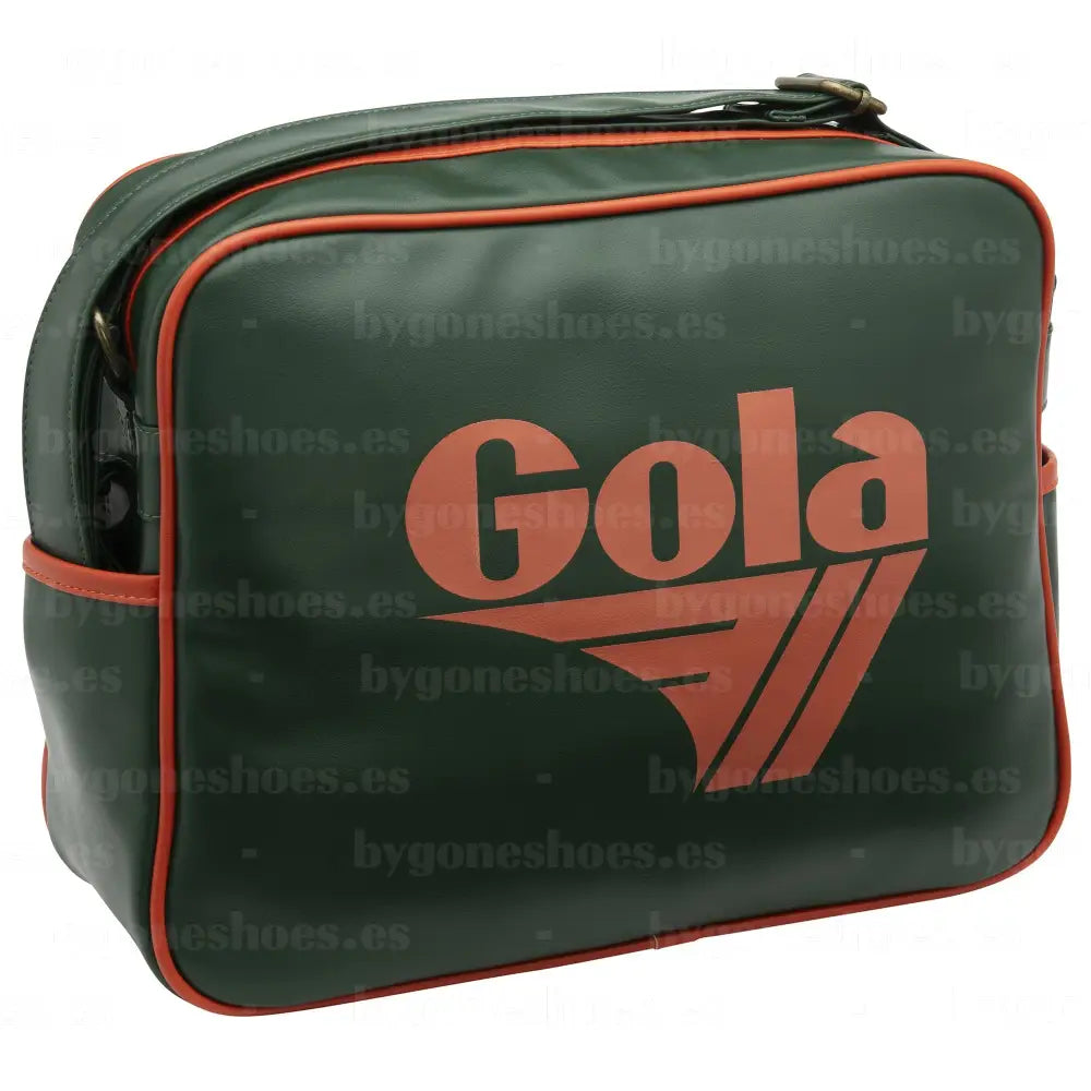 GOLA|BAGS UNISEX| Gola Redford BOTTLE GREEN-DEEP ORANGE CUB901|BGDO BOTTLE GREEN-DEEP ORANGE / UNICA BAGS