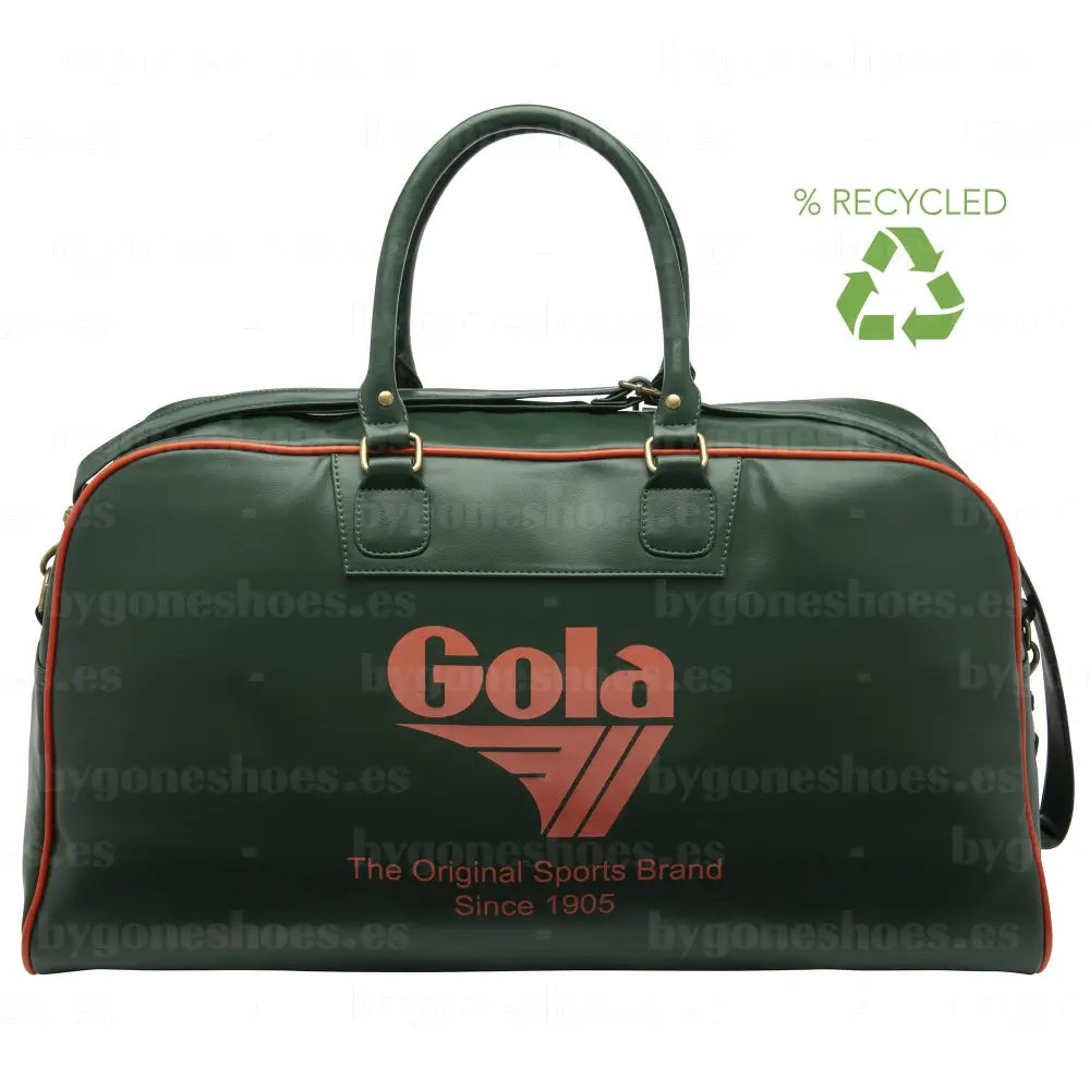GOLA|BAGS UNISEX| Reynolds bag BOTTLE GREEN/DEEP ORANGE CUB952|BGDO BOTTLE GREEN/DEEP ORANGE / UNICA BAGS