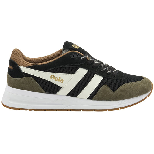 GOLA|SNEAKER HOMBRE| Delta BLACK/KHAKI/OFF WHITE CMB780|BKOW
