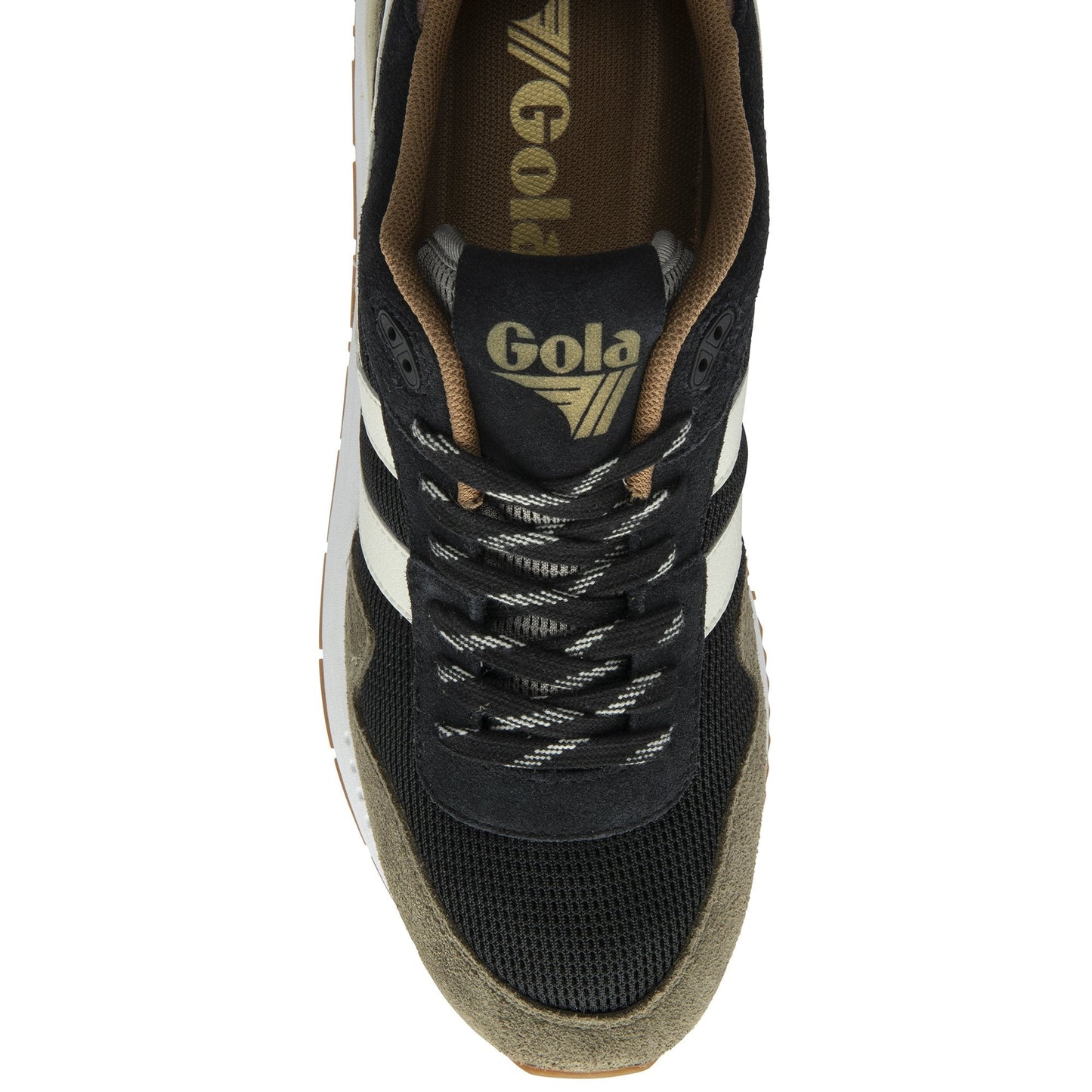 GOLA|SNEAKER HOMBRE| Delta BLACK/KHAKI/OFF WHITE CMB780|BKOW