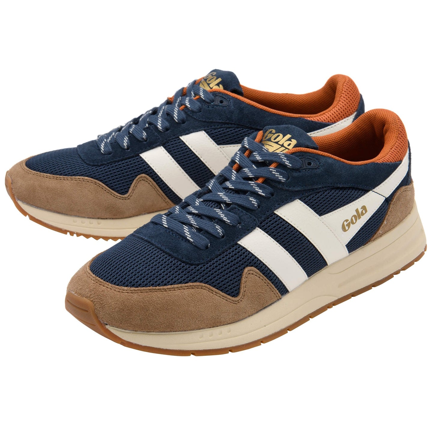 GOLA|SNEAKERS HOMBRE|Delta NAVY/TABACCO/OFF WHITE CMB780|NTOW