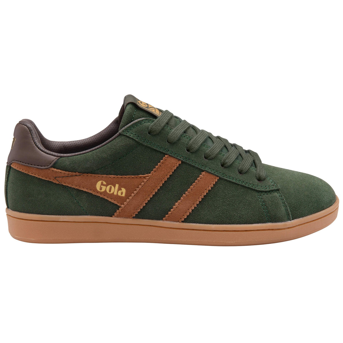 GOLA|SNEAKER HOMBRE| Equipe suede ii DARK KHAKI/UMBER/DARK BROWN CMB387|DKUDB