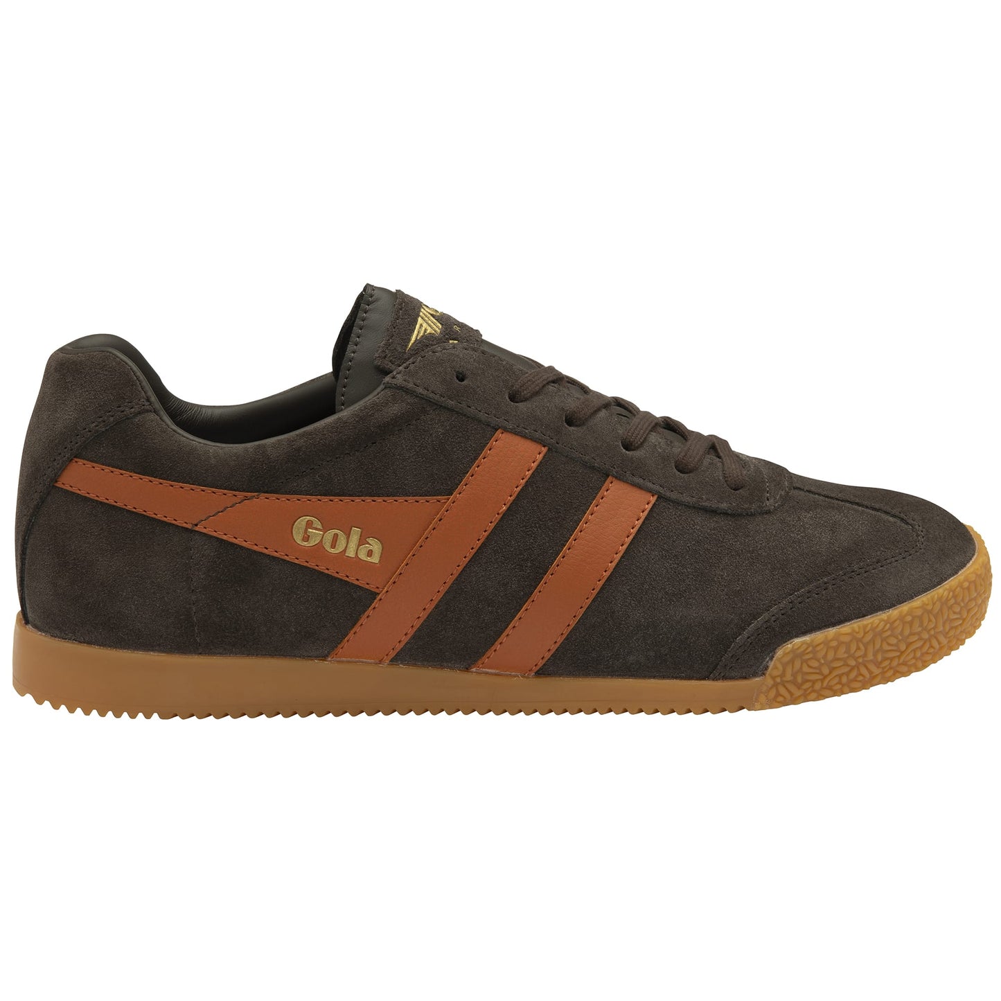 GOLA|SNEAKERS HOMBRE|HARRIERSUEDE- DARK BROWN/MOODY ORANGE CMA192|DBMOR