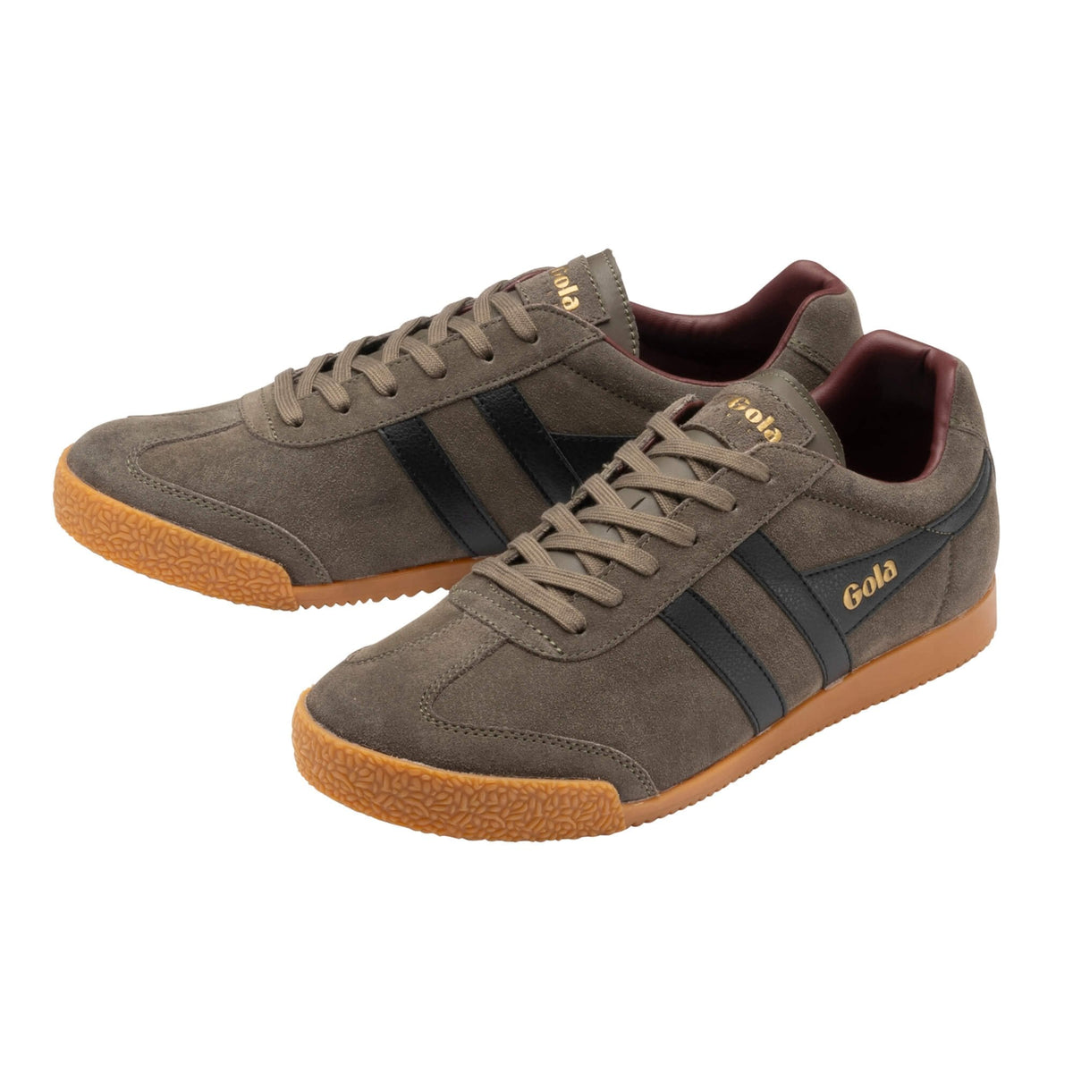 GOLA | SNEAKERS HOMBRE | Harrier suede URBAN MOSS/BLACK/BURGUNDY CMA192|UMBB